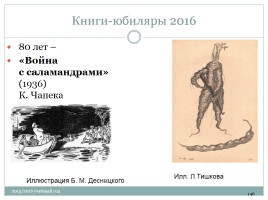 Календарь литературных и памятных дат в помощь планированию работы библиотеки на новый 2015 / 2016 учебный год, слайд 146