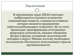 Экологическая обстановка в Ханты-Мансийском автономном округе, слайд 8