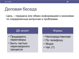 Основы деловых коммуникаций, слайд 29