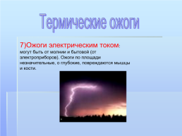 Презентация с картинками о ожогах