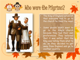 History of thanksgiving. Adapted by miss macarena arévalo - english teacher, слайд 5
