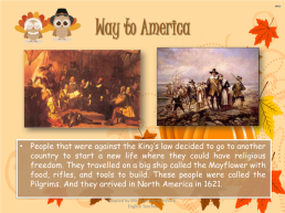 History of thanksgiving. Adapted by miss macarena arévalo - english teacher, слайд 6