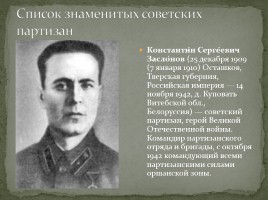 Партизанское движение в годы Великой Отечественной войны, слайд 12