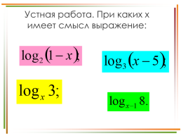 Решение заданий № 9 логарифмы по материалам открытого банка задач егэ по математике 2018 года, слайд 3