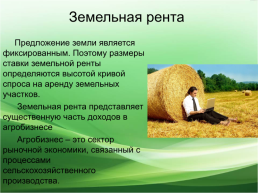 Презентация по параграфу 8.3 «Рынок услуг земли (землепользования) и земельная рента», слайд 6