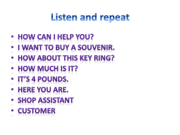 English in use buying a souvenir, слайд 2