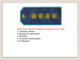 Воинские звания ВС РФ, слайд 10