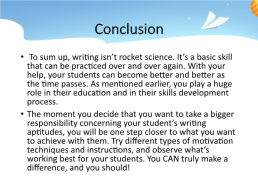 Ways of developing students' writing skills in elementary school, слайд 16