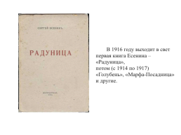 Сергей Есенин (1895 —1925). Тема родины в лирике поэта, слайд 14