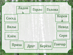Исконно русские слова. Урок русского языка в 6 классе, слайд 6