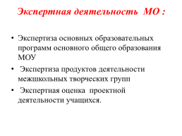 Роль методического объединения учителей в условиях нового содержания образования, слайд 8