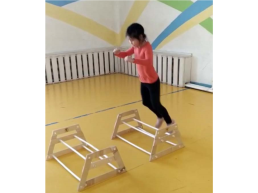 Прыжки через нарты на уроках физической культуры, слайд 5