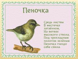 Детям о перелетных птицах в стихах и картинках, слайд 2