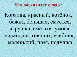 Обучение грамоте, что называет слово, слайд 10