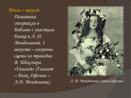 Жизнь и творчество Александра Александровича Блока, слайд 16