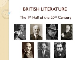 British Authors the 1st Half of the 20th Century, слайд 1