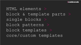 Templates &. Plugins &. Blocks, oh my!. Creating the theme that thinks of everything, слайд 52