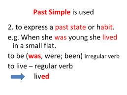 Past simple. Прошедшее простое, слайд 4