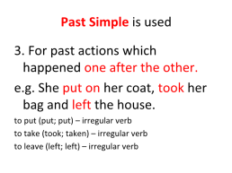 Past simple. Прошедшее простое, слайд 6
