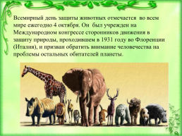 Всемирный день защиты животных, слайд 2
