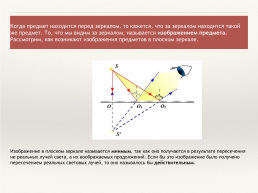 Отражение света. Закон отражения света. Плоское зеркало, слайд 7