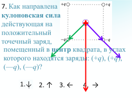 Практическая работа. Решение задач по теме: «Напряженность электрического поля», слайд 19