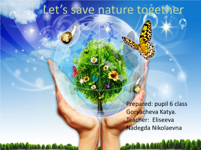Let’s save nature together