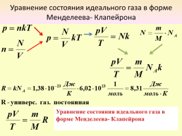 Уравнение состояния идеального газа, слайд 8