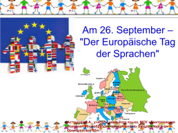 Am 26. September – Der europäische tag der sprachen, слайд 1