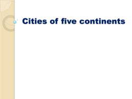 Cities of five continents, слайд 1