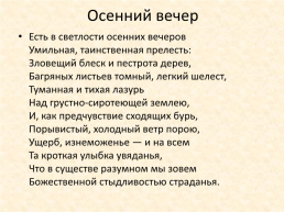 Урок литературы в 10 классе по теме «Мыслящая поэзия», слайд 11