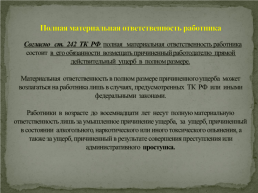 Материальная ответственность сторон трудового договора, слайд 12