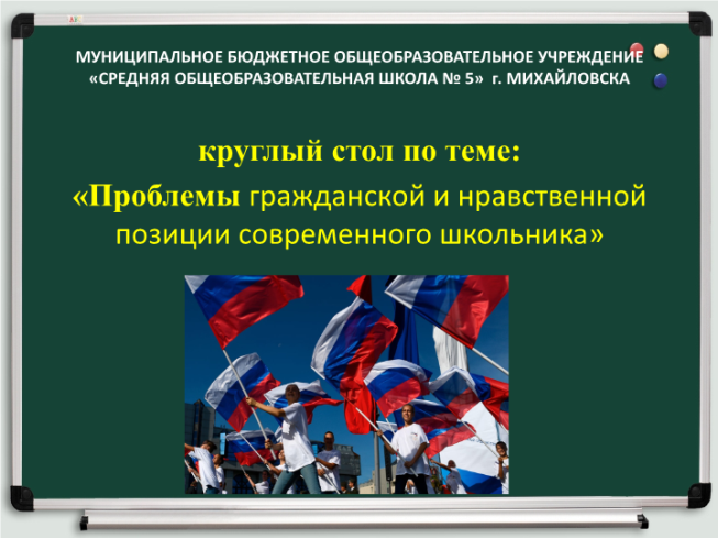 Проблемы гражданской и нравственной позиции современного школьника