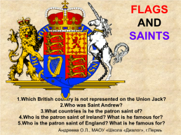 Flags and saints