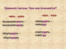 Правописание суффиксов глаголов -ова- (-ева-), -ыва- (-ива-), слайд 8