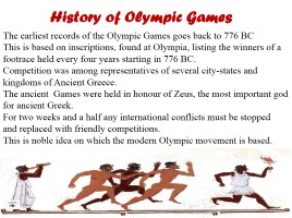 Olympic Games, слайд 3