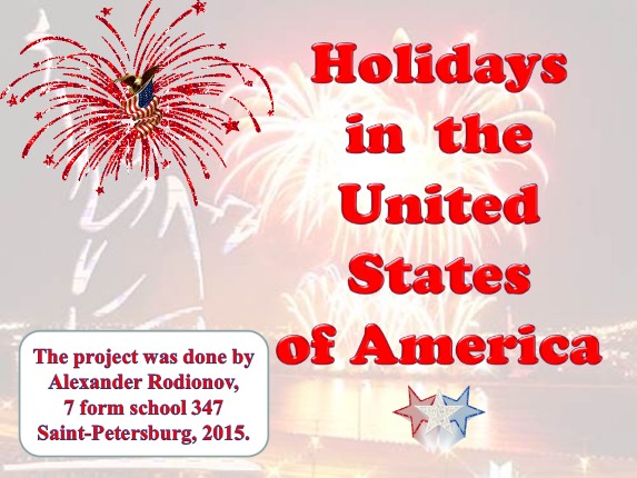 Holidays in the United States of America