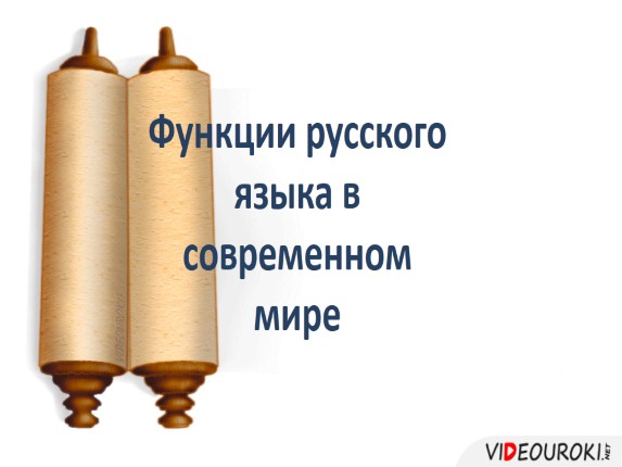 Функции современного русского языка