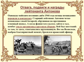 Научно-исследовательская работа на тему «Великая Отечественная война в подвиге земляка В.П. Антонова», слайд 14