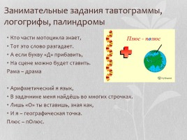 Проектно-творческая работа «Тавтограммы, логогрифы и палиндромы», слайд 19