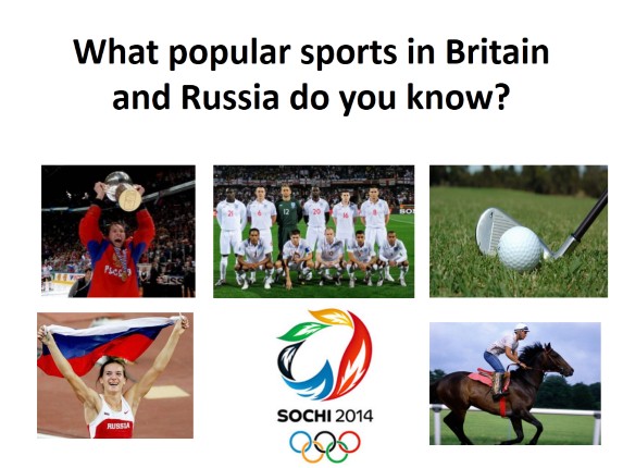 What popular sports in Britain and Russia do you know?