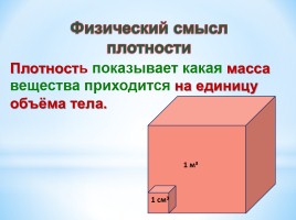 Урок по физике в 7 классе «Плотность вещества», слайд 8