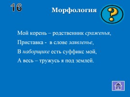 Внеклассное мероприятие по русскому языку «Волшебный квадрат», слайд 27