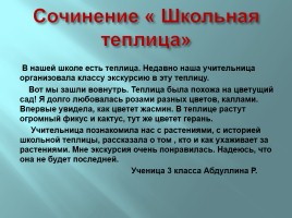 Творческий проект «Растения школьной теплицы от А до Я», слайд 14