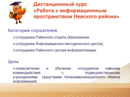 Дистанционное образование Невского района, слайд 5