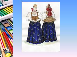 Мужские и женские образы в народных костюмах - Русский народный костюм, слайд 7
