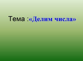 Урок-экскурсия по лесу «Делим числа», слайд 8