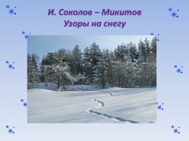 Урок литературного чтения «Узоры на снегу», слайд 7