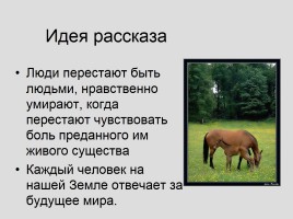 Урок-размышление «О чём плачут лошади», слайд 19