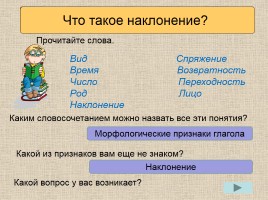Русский язык 6 класс «Наклонение глагола», слайд 2